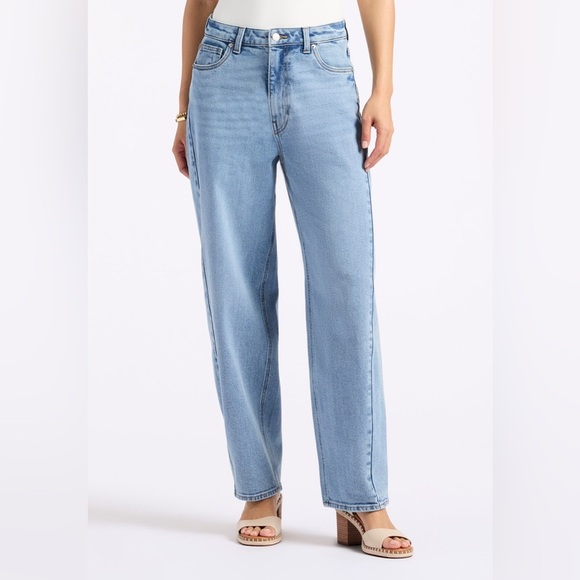 BUFFALO DAVID BITTON | Barbara High Rise Barrel Jeans in Vintage Indigo Blue - Picture 3 of 16